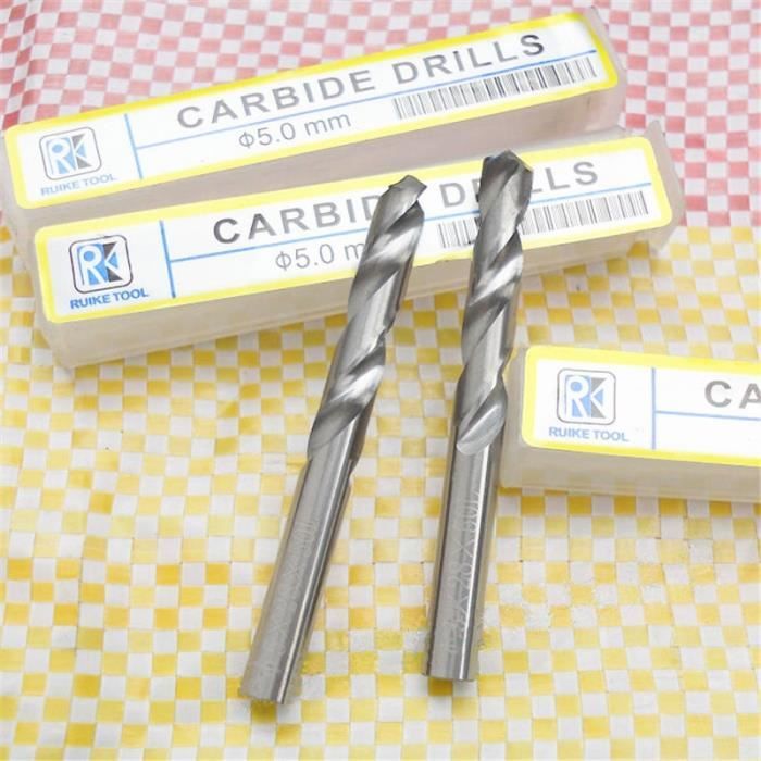 Lot De 2 Forets Hélicoïdaux 10mm Carbure De Tungstène HSS - Pour Métal, Inox, Aluminium & Bois