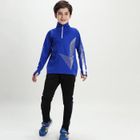 T-shirt De Sport Enfant Unisexe – Bleu Marine – Taille 7-8 Ans – 100% Polyester Dry-Fit – Pour Foot, école, Course