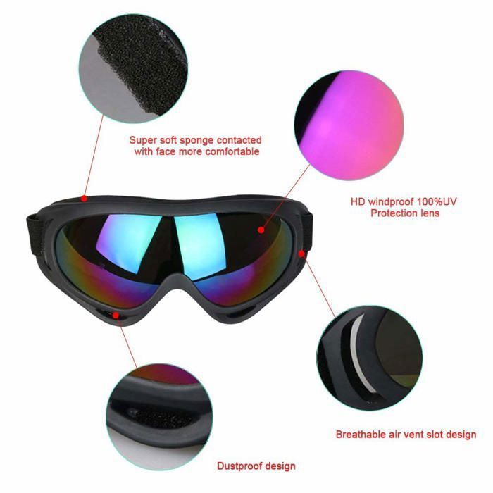 Supertrip Masque De Ski Enfant – 5-15 Ans, Double Lentille Anti-buée, UV400, Revo Mirror, Bande Ajustable, Cadre TPU