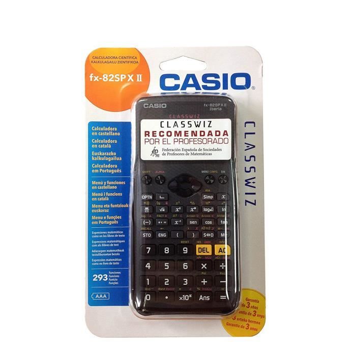 Casio Calculatrice FX-82MS Scientifique College - Gris - Cdiscount  Beaux-Arts et Loisirs créatifs