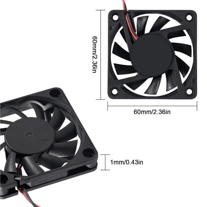60X60X25mm Ventilateur Mini USB en plastique reoidissement DC fabriqué en Chin