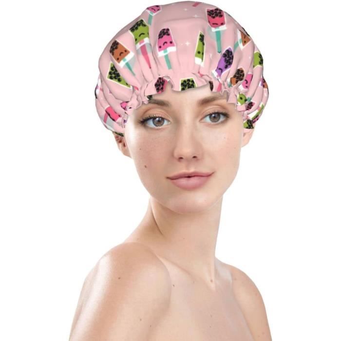 Bonnet De Douche Bébé Imperméable - Chapeau Bain Élastique Protection Yeux Oreilles, Bleu