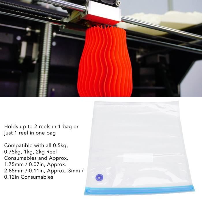 Sac sous vide de filament FDIT - Kit de stockage pour consommables  d'imprimante 3D - Double étanchéité - Blanc - Cdiscount Informatique