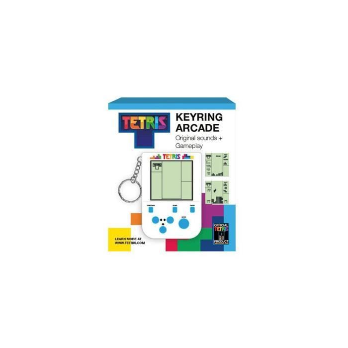 Console Portable Porte-clés Tetris Mini Arcade - Jeu Portable Avec 15 Niveaux, Sons Classiques, Licence Officielle Jeu Logo Des Marques Console Portable Porte-clés Tetris Mini Arcade - Jeu Portable Avec 15 Niveaux, Sons Classiques, Licence Officielle Jeu Logo Des Marques