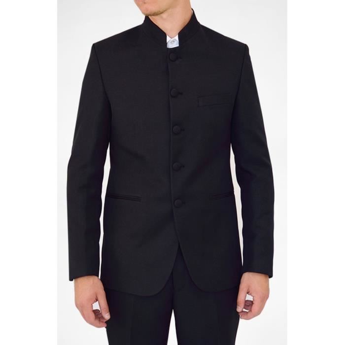 Costume col top mao homme