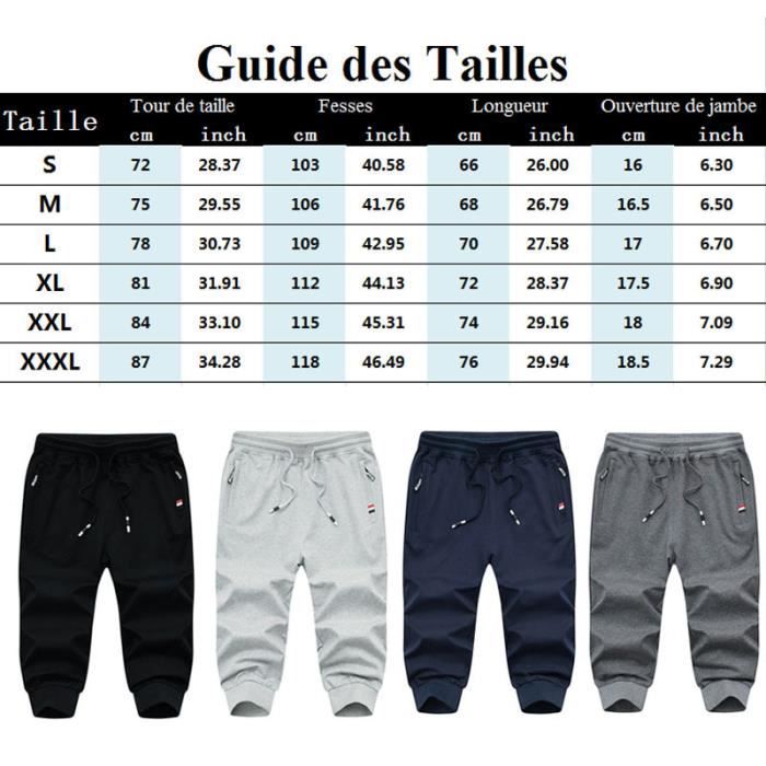 Pantacourt Homme Pantacourt Coton Jogging Sport Ete Slim avec Cordon de Serrage Hommes Bleu Bleu Cdiscount Pret a Porter