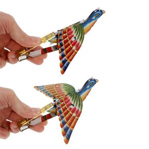 Jouet Ancien Oiseau Coq En Tôle – Mécanique – Vintage – À Collectionner