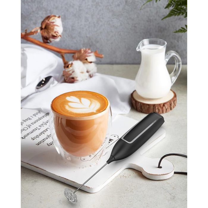 Mélangeur à Main électrique Portable - Pour Mousse à Lait, Chocolat Chaud, Oeufs En Neige Et Pâtes