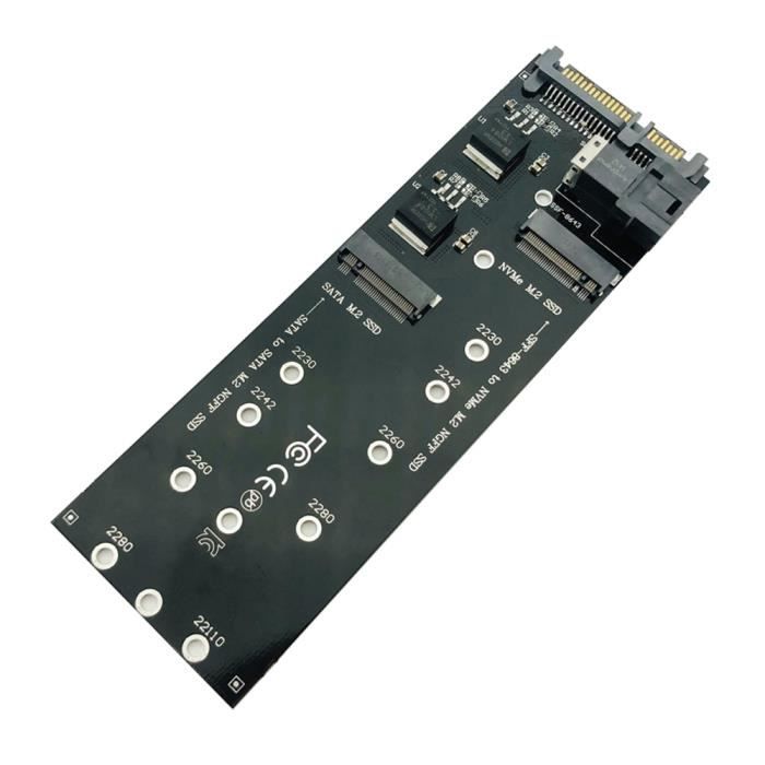 22Pin SATA M.2 Adaptateur SSD SFF 8643 au NVMe M.2 NGFF SSD