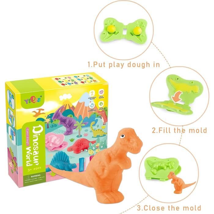 Pin on Pate à modeler patarev, pâte à modeler pour nouilles de dinosaures - cali