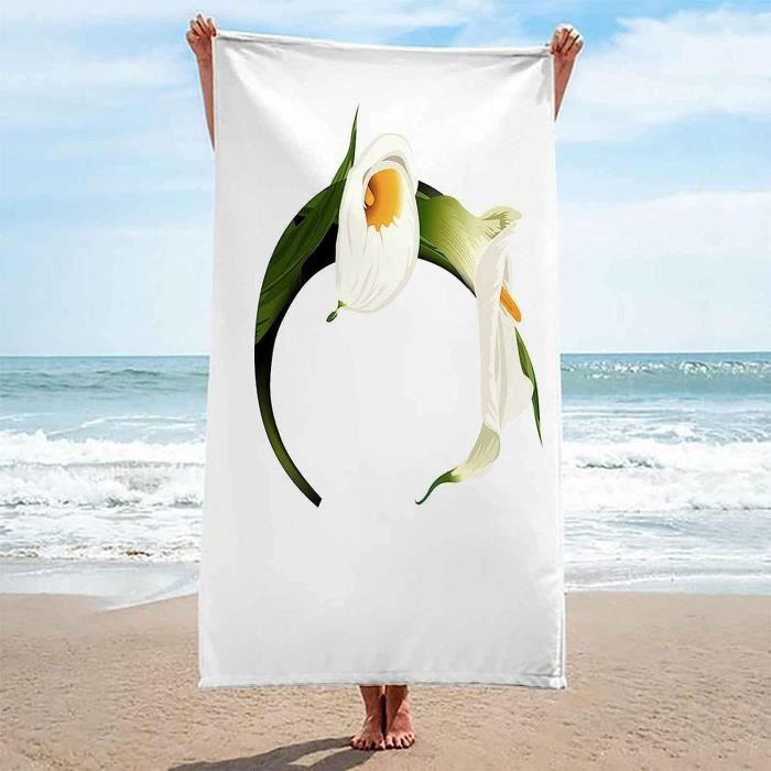 Serviette De Bain Lavea 100x150cm - 100% Coton Bio GOTS - Orange - Absorbante Et Douce