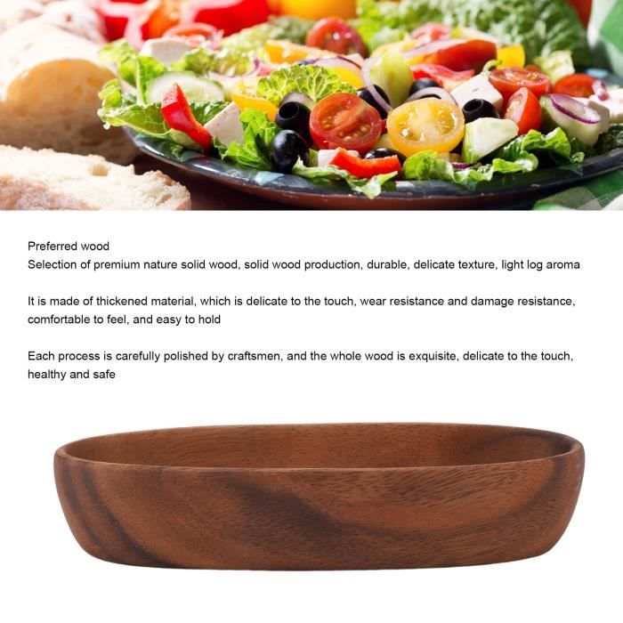 Efo Bol de Service en Bois - Décoratif Bol à Salade