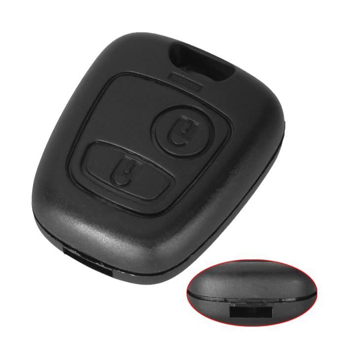 Boîtier Coque télécommande clé plip compatible Peugeot 106 107 206 207 307  306 406 sans lame avec vis - Cdiscount Auto