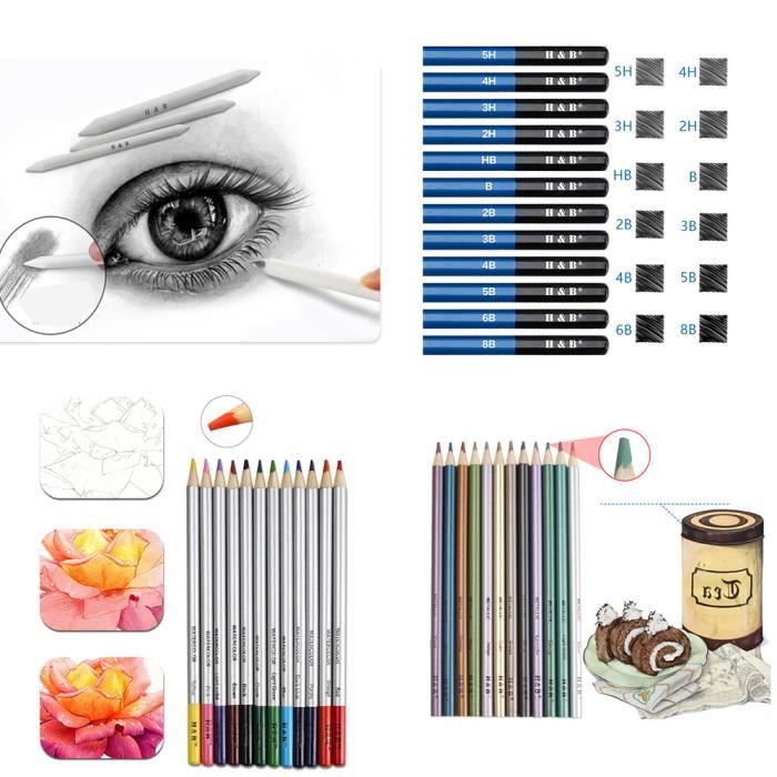 72 Meilleur Crayons de Couleurs Outils à dessin, Pencil Case-Coffret de kit  dessin professionnel crayon couleur-Cadeau Ideal - Cdiscount Beaux-Arts et  Loisirs créatifs