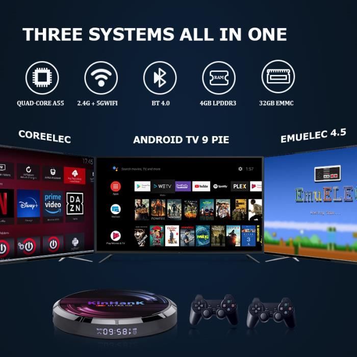 KINHANK Super Console X Max Console de jeu vidéo rétro 70 + émulateurs ...