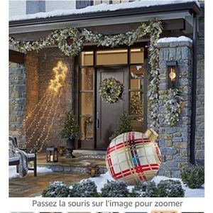 Boules De Noël Géantes Gonflables - Décoration Extérieure XXL Pour Jardin, Terrasse - Ambiance Festive Garantie