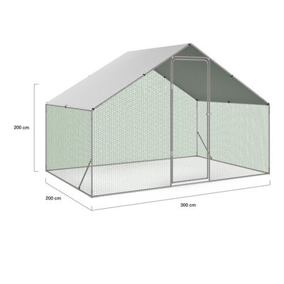 Enclos Modulaire Pour Rongeurs Peter - 12 Panneaux Noir 140x70x35 Cm, Métal, Idéal Pour Cochons D'Inde Et Lapins