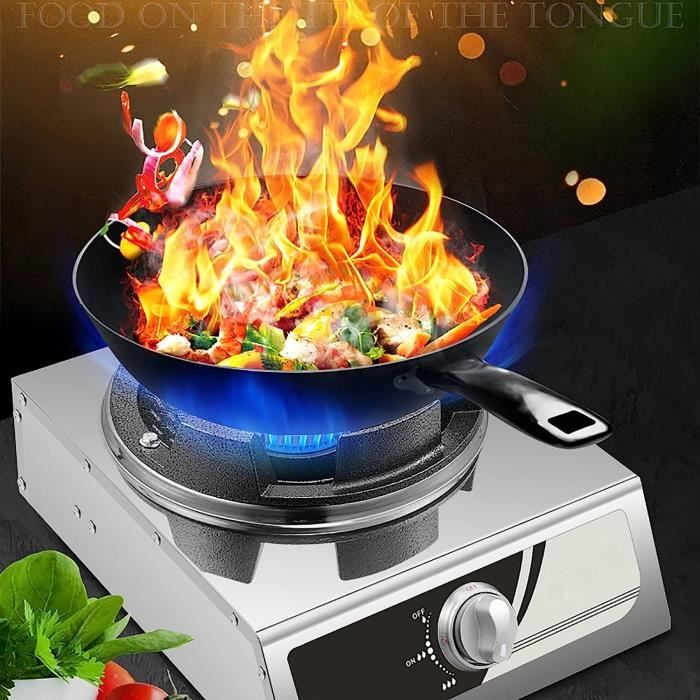 Plaque de cuisson wok à gaz professionnelle