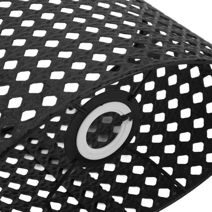 Abat-jour Métallique Creux Vintage Noir Et Or Cocoarm – Design Ajouré, Double Usage E27/E14 – Pour Lampe Bureau Ou Plafond - 9