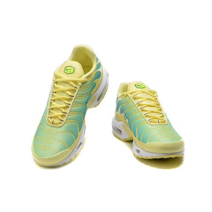 Chaussures de sport mixtes Nike TN Plus 3 Jaune Vert Dessus synthetique Taille 40 Yellow green Cdiscount Chaussures