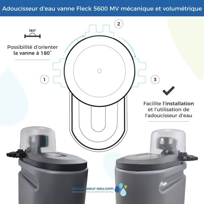 Adoucisseur D'eau Monobloc 30L Fleck 5600 MV – Complet Avec Accessoires, Toodo France