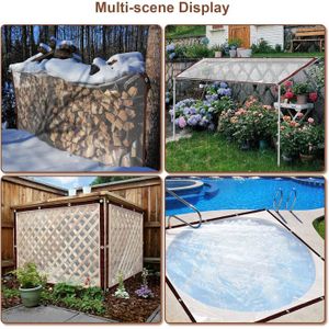 Housse De Protection Imperméable Pour Auvent De Terrasse - Tissu Oxford 210D, Tailles 2m à 5m, Anti-UV Et Poussière - 6
