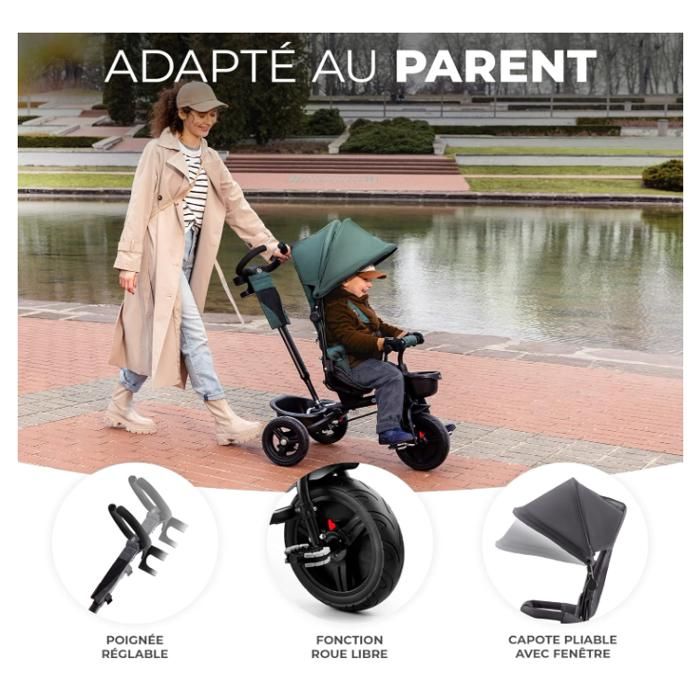 Tricycle Bébé Évolutif 5 en 1 - Vélo Enfant 1 à 5 Ans Convertible en