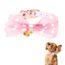 Collier Chien Chat Rose Pour Moyen Petit Chien Taille 10 28cm Animaux De Compagnie Avec Noeud Papillon
