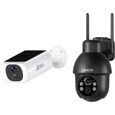 ANRAN Caméra de Surveillance extérieure sans fil Batterie, Lots Camera Q03 Noir + camera C3, Camera  IP-2 Pieces-0