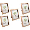 cadre photo format boîte - imitation bois clair - 20,3 x 25,4 cm (8 x 10) - à poser ou à accrocher - lot de 5[A620]-0