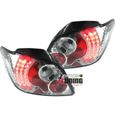 2 FEUX TUNING CHROME A LEDS PEUGEOT 307 BERLINE PHASE 1 2001-2005 (14511)-0
