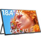 UPERFECT Écran portable UHD 4K 18,4 pouces 3840 x 2160 avec support réglable intégré/compatible VESA