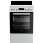 Cuisinière vitrocéramique - BEKO - FSE57302GWC - 4 feux - 50cm