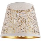 Abat-jour suspendu OMABETA - Motif de fleurs sculptées blanches - Design moderne en fer - Installation facile