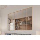 VENTE-UNIQUE Verrière atelier en aluminium thermolaqué - 180x130 cm - Naturel clair - BAYVIEW