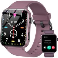 Blackview Montre Connectée Femme avec Appel Bluetooth Assistant Vocal Fonction Féminine Sommeil SpO2 Smartwatch Adultes Ado -Violet