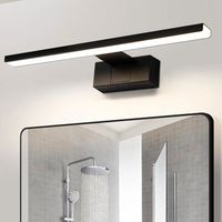 Homefire LED miroir lumière salle de bain 60cm noir mur étanche IP44 applique murale moderne blanc neutre 4000K sous-sol cuisine