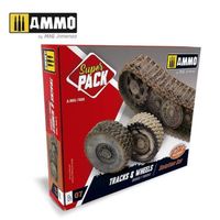 AMMO by mig  Jimenez - Peinture Maquette Super Pack Tracks & Wheels Ammo By Mig Jimenez |amig7808| - Ref : 14160