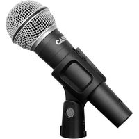 Cascha HH 5080 Stage Kit de microphone dynamique avec interrupteur marche/arret, cable 3 mXLR, pince pour microphone, ideal p