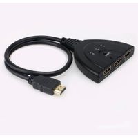 MEMEDA® Commutateur HDMI 3 Port 1080p AUTO Switcher Splitter HUB Box Câble LCD HDTV compatible HD-DVD, SKY-STB, PS4, Xbox 360, etc.
