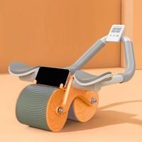 Rouleau Automatique pour Exercices Abdominaux AB Roller avec Retour Automatique - ORANGE