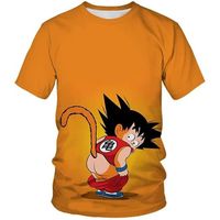 3D Imprimé Anime Dragon Ball T-Shirt Hommes Enfant Femmes Goku Tee Shirt Manga Saiyan DBZ Tshirt  Manches Courtes Shirt Casual