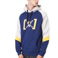 [ X ] CAPSLAB Sweat homme ONE PIECE, sweatshirt à capuche Jolly Roger - bleu taille L