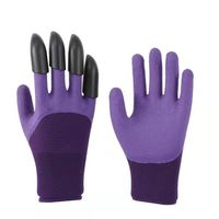Gants de Jardinage - Marque Inconnue - Avec Griffes en Plastique ABS - Violet