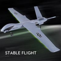 Z51 Predator 2.4G 2CH 660mm Wingspan RC avion drone planeur à voilure fixe, blanc-bleu