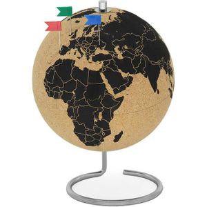 GLOBE TERRESTRE Globe en liège, 25 cm de Hauteur, avec 54 épingles - Globe Rotatif en liège - Globe terrestre, pour Les Pigeons Voyageurs [39]