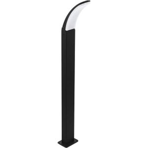 LAMPE DE JARDIN  Lampadaire d'Extérieur Led Fimicino - 1 Ampoule - Lampadaire d'Extérieur en Aluminium, Plastique, Ip44, Noir, Blanc.[D2307]