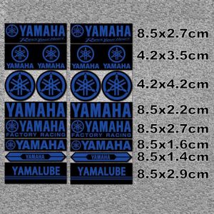 DÉCORATION VÉHICULE Yamaha Bleu - Autocollant réfléchissant en vinyle 