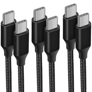 CÂBLE INFORMATIQUE 3x Câble USB-C vers USB-C Rapide 3A pour Xiaomi 12