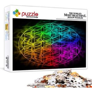 PUZZLE Puzzle 1000 Pièces Adultes Fleur Arc-En-Ciel Puzzl
